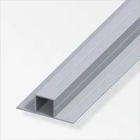 alfer Vierkantstange alfer Quadratrohr, 2 Schenkel 180º 1 m, 23.5 x Aluminium