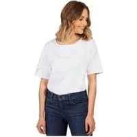 Trigema T-Shirt TRIGEMA T-Shirt DELUXE Baumwolle mit Kristallsteinen (1-tlg)