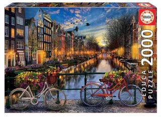 Educa 17127 Amsterdam 2000 Teile Puzzle für Erwachsene und Kinder Niederlande Holland
