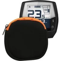 kwmobile Aufbewahrungstasche Tasche für Bosch Intuvia (1-tlg), E-Bike Computer Neopren Hülle - Schutztasche Schwarz matt Orange