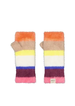 Barts - Fingerlose Fäustlinge mit Streifen Rosa - Gr. - OS