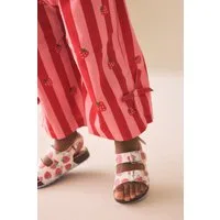 Next Sandalen mit zwei schmalen Riemchen + Kork-Fußbett Sandale (1-tlg)