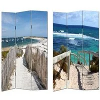 HTI-Line Paravent Paravent Beach 1 (Stück, 1 St., 1 Paravent), Raumteiler Sichtschutz Trennwand