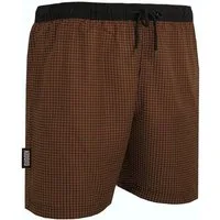 GUGGEN Mountain Badehose Badehose Herren Badeshorts Schnelltrocknend Boardshorts Beachshorts Streifen Karriert Badeshorts mit Kordel Gummizug Innenslip