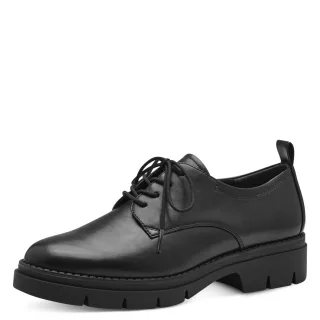 Tamaris - Da.-Schnürer black matt - Gr. - 39