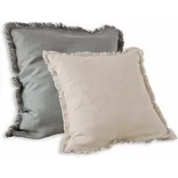 Mirabeau Kissenhülle Kissenhülle 2er Set Quebo grau/beige