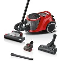 BOSCH Bodenstaubsauger Serie 6 ProAnimal BGC41PET, ideal für Tierhaare, Hygiene-Filter, 750 W, beutellos, 10 Jahre Motorgarantie, für Parkett/Teppich/Fliesen, Turbo-Düse, rot