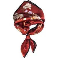 Moschen-Bayern Halstuch Halstuch Damen Nickituch Seidentuch Seidenhalstuch Rot Magnolien