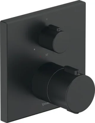 Duravit Thermostatarmaturen Thermostat Unterputz, 1 Verbraucher Schwarz Matt 150x94x150 mm - TH42000 TH4200015046