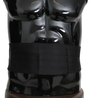 Dolce & Gabbana Ceinture Hommes Noir 100% Soie Cummerbund