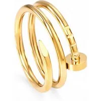 Eyecatcher Fingerring Nagel Ring Silber Gold oder Rosé Handwerker Ring, Nagel Ring, Handwerker Schmuck