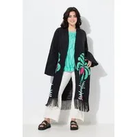 Angel of Style Sommerjacke Kimono Musselin Palmen-Print
