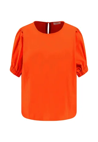 FYNCH-HATTON - BLOUSE 1/2 SOLID scarlet red - Gr. - 44