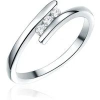 Rafaela Donata Silberring Verlobungsring aus 925 Sterling Silber, mit Zirkonia
