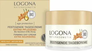 Logona Age Protection Festigende Tagescreme extra pflegend | 50 ml | mit Bio-Sanddorn & Bio-Honig
