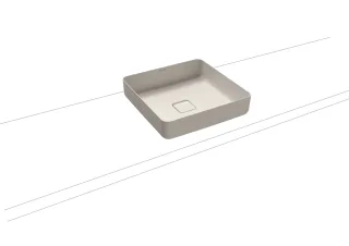Kaldewei Waschtisch-Schale Miena, Modell 3184 ohne Überlauf 400x400, 909506003231 909506003231