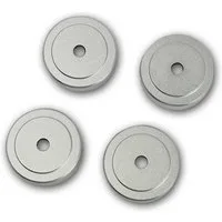 Dynavox Dämpfer 4x Aluminium Gerätefüsse midi silber Gummidämpfer