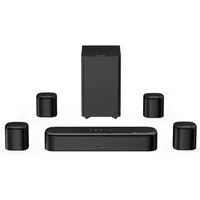 Ultimea Aura S5T 7.1 Soundsystem 7.1-Kanal Dolby Atmos Soundbar (HDMI eARC und Bluetooth® 6.0, 420 W, 5,25'' Subwoofer, VoiceMX, BassMX, 4 Surround Lautsprecher)