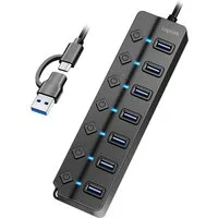 LogiLink USB-Verteiler LOGILINK USB-C Hub UA0420 7 Port