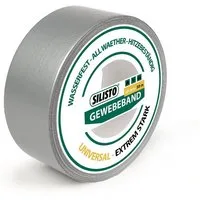 Silisto Klebeband Gewebeband Silber 50mm x 50m extrem reißfest, innen & außen bis 65°C