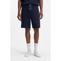HUGO Shorts NAUTIX SHORTS aus Stretch-Baumwolle, Logo-Tape