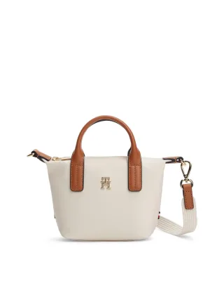Tommy Hilfiger - TH Monogram Crossbody-Tote-Bag beige - Gr. - OS