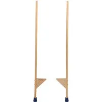 pedalo® Balanceboard Stelzen I verstellbare Holzstelze Esche I Antirutsch-Gummifüße, stabil, ergonomisches Greifen, 7-fach höhenverstellbare Fußrasten