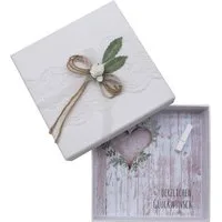 ZauberDeko Geschenkbox Geldgeschenk Verpackung Vintage Weiß Hochzeit Reise Urlaub Geburtstag