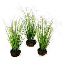 Kunstgras Künstliches Gras 'Fuchsschwanz', I.GE.A., Höhe 26 cm, Im Reisig-Nest, 3er Set