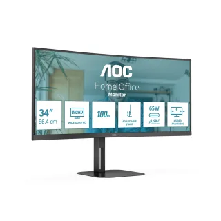 AOC Value-line CU34V5C/BK Curved-Monitor 86.4cm (34") UWQHD | cu34v5c/bk | VA - 4ms