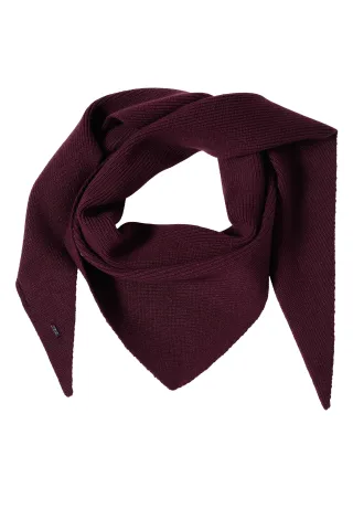 CECIL - Dreieckstuch in Unifarbe berry red - Gr. - ONE SIZE