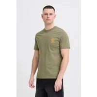 Blend Rundhalsshirt BHSun (1-tlg) Klassisches T-Shirt mit kleinem Print
