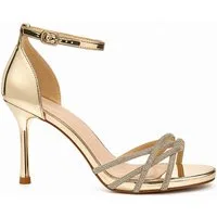 Day Vine Damen High-Heel Sandaletten mit Strassriemen und Fesselverschluss High-Heel-Pumps