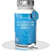 BIOMENTA Glucosamin + Chondroitin Komplex - 90 Knochen Kapseln (Zink, Hyaluron) Kapseln, 60 St., 54 g