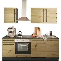 BASIC by Balculina Küchenzeile Jazz, Breite 220 cm, wahlweise mit E-Geräten
