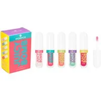 Essence Lippenpflege-Set JUICY BOMB LIP OIL SET, 5-tlg., mit 5 unterschiedlichen Lip Oils für glossy Lippen