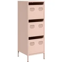 vidaXL Highboard Highboard Rosa 39x35x103,5 cm Stahl (1 St)