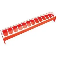 Kerbl Futterspender Kerbl Futtertrog für Hennen, Kunststoff, 75 x 12 cm, 71332