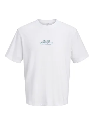 JACK&JONES - JORCASSIS PHOTO BACK TEE SS CN JNR Weiß - Gr. - 140