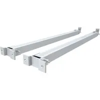 NuaSol Solarmodul-Halterung verstellbar Neigungswinkel 15° - 60° siber / schwarz, (Set)