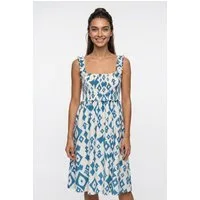 ONLY Druckkleid ONLLUMIRA S/L LONG SMOCK DRESS WVN EX Viskosemischung, regular fit