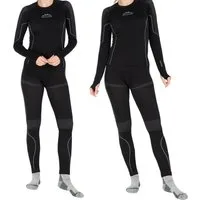 Alpenwert Thermounterhemd Thermounterwäsche Set Damen – mit Daumenloch wärmend & atmungsaktiv (Set, 1) ideal für Wintersportaktivitäten, atmungsaktiv mit Daumenloch