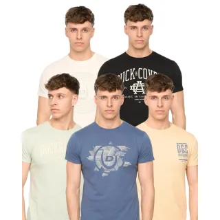 Duck and Cover - "Haltecks" T-Shirt für Herren (5er-Pack) (Bunt)