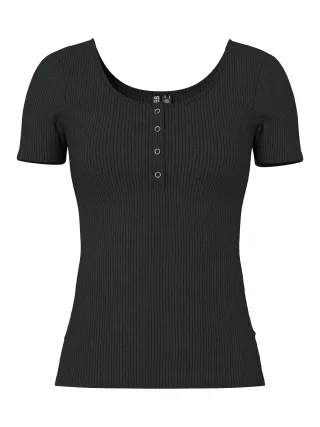 PIECES - PCKITTE SS TOP JRS NOOS BC Black - Gr. - XS