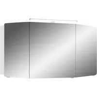 Saphir Spiegelschrank Cassca Sprint Badschrank, 3 Spiegeltüren, 6 Einlegeböden, 120 cm breit inkl. LED-Beleuchtung, Türdämpfer, Schalter-/Steckdosenkombination
