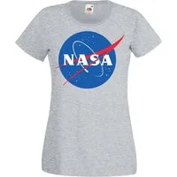 Youth Designz T-Shirt NASA Damen T-Shirt Fun-Print Logo Geschenk Frauen mit modernem NASA Logo Print