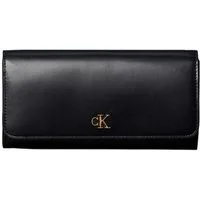 Calvin Klein Geldbörse CK LONG WALLET, Damen Geldbeutel, Portemonnaie mit Reißverschluss-Innenfach
