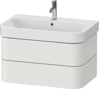 Duravit Happy D.2 Plus Waschtischunterbau wandhängend Nordic Weiß Seidenmatt 775x490x415 mm - HP4387 HP4387039390000