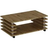 Homeline Couchtisch Couchtisch Hochglanz oder matt schwarz-weiß oder Eiche 115x65 cm
