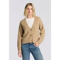 BOSS ORANGE Cardigan Fortellini Premium Damenmode mit Ajourstrickmuster